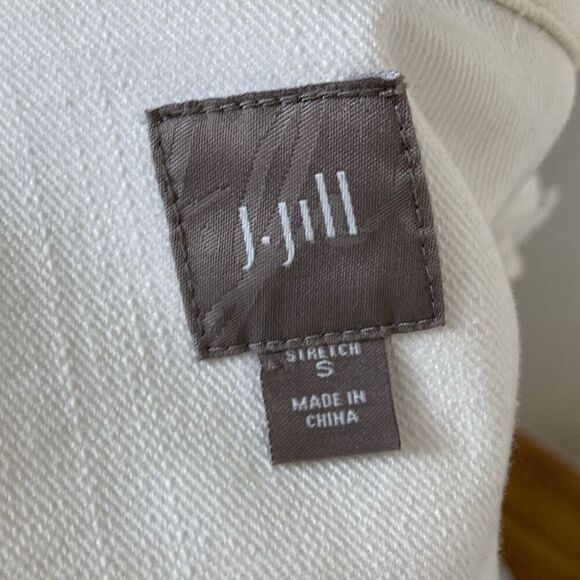 J. Jill White Denim Jacket Size Small - Picture 4 of 9